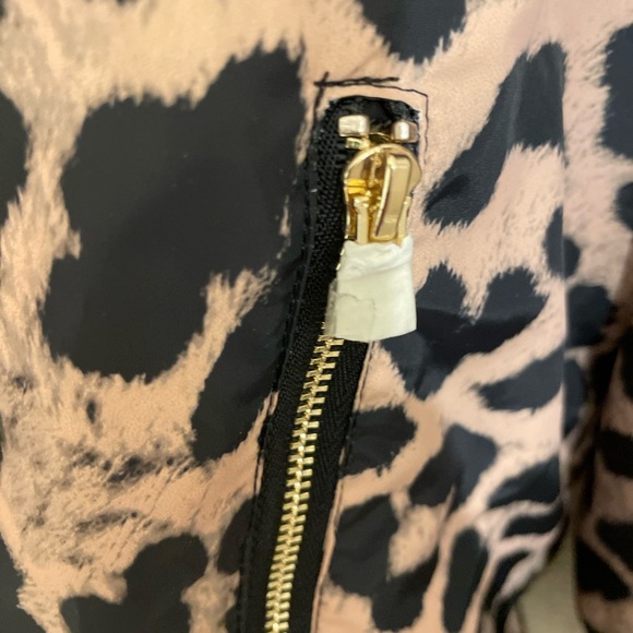 P.E.Nation Man Down Reversible Jacket Taupe Animal Print Athleisure Streetwear L - Picture 6 of 12